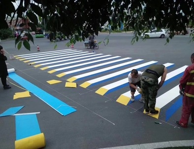 厦门厦门彩色路面标线施工